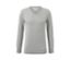 Pullover mit V-Ausschnitt, grau - Grau meliert