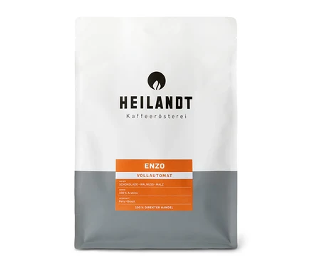 Verpackung Heilandt - Enzo Caffè Crema - 1 kg Ganze Bohne.