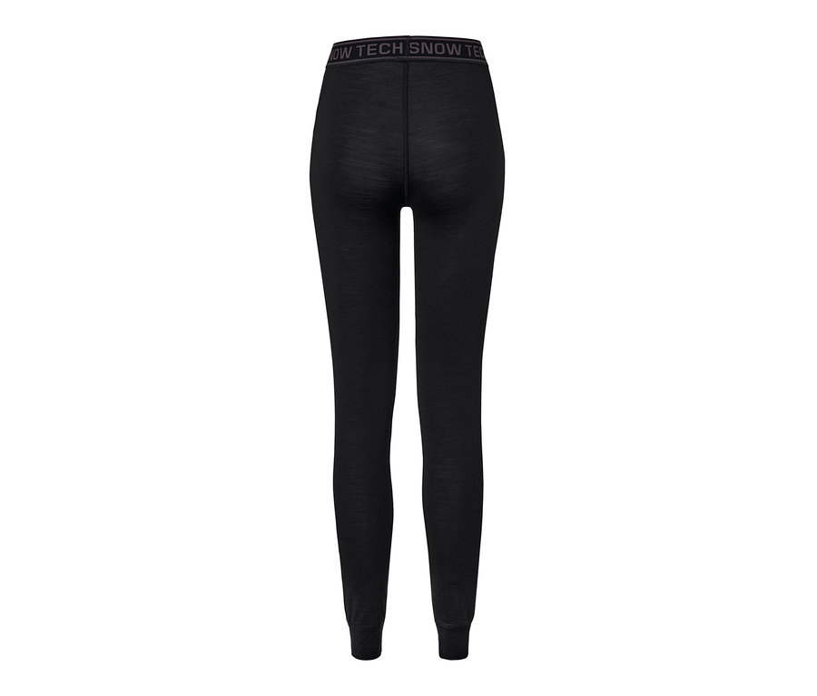 Schwarze Funktionsunterhose mit Merinowolle.