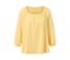 Gelbes Blusenshirt mit 3/4-Arm.