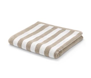 Beige-weiß gestreift