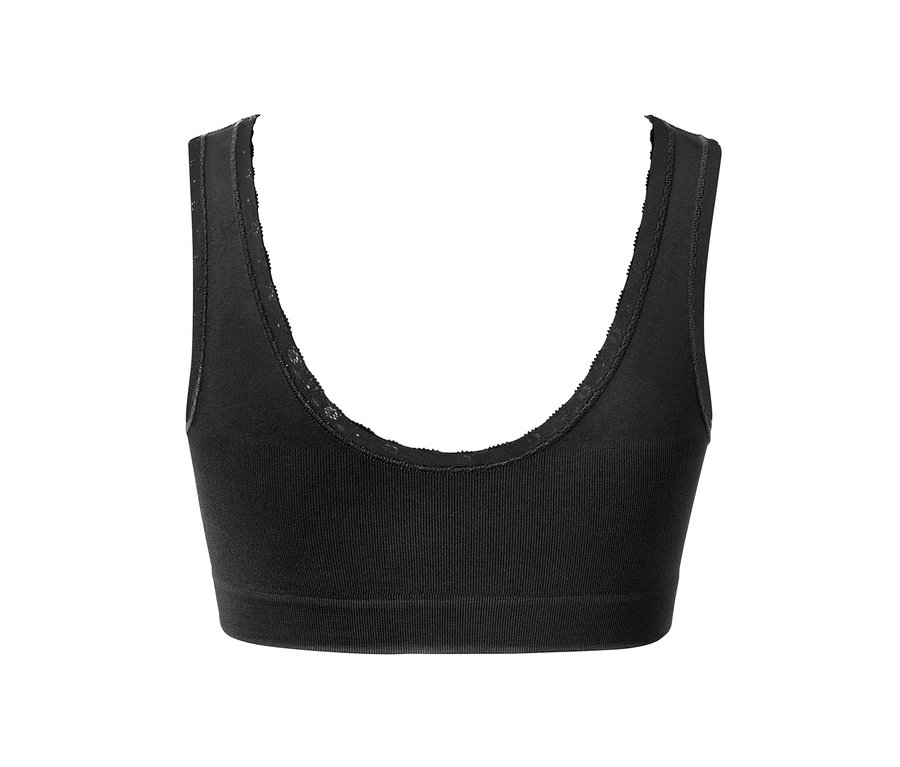 Schwarzes Seamless-Bustier.