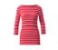 Gestreiftes Shirt mit 3/4-Arm, rot getreift - Gestreiftes Shirt mit 3/4-Arm, rot getreift