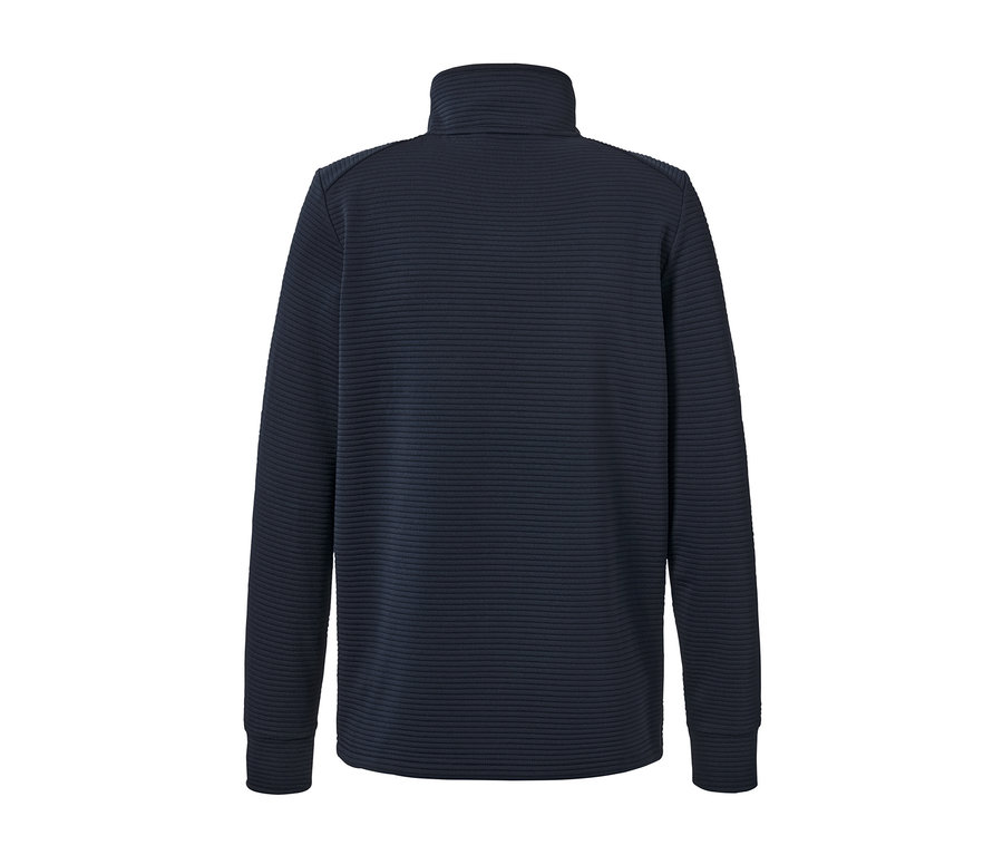 Marineblaue Funktionsjacke.