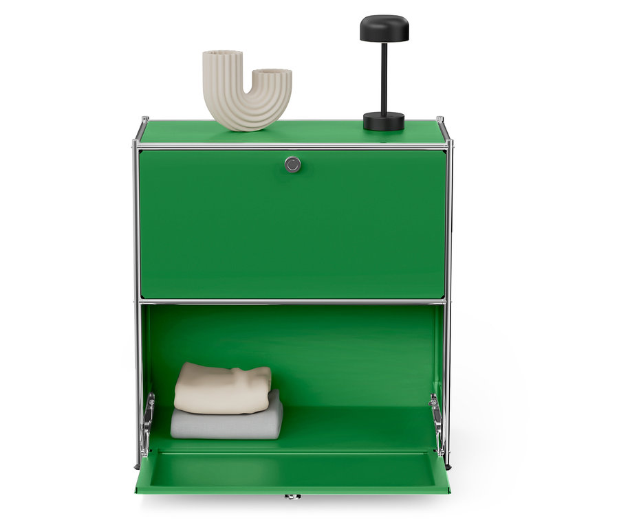 Sideboard Metall »CN3« mit 2 Klappenfächern, grün bei Tchibo