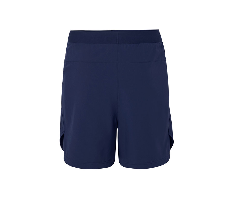 Marineblaue 2-in-1-Funktionsshorts.