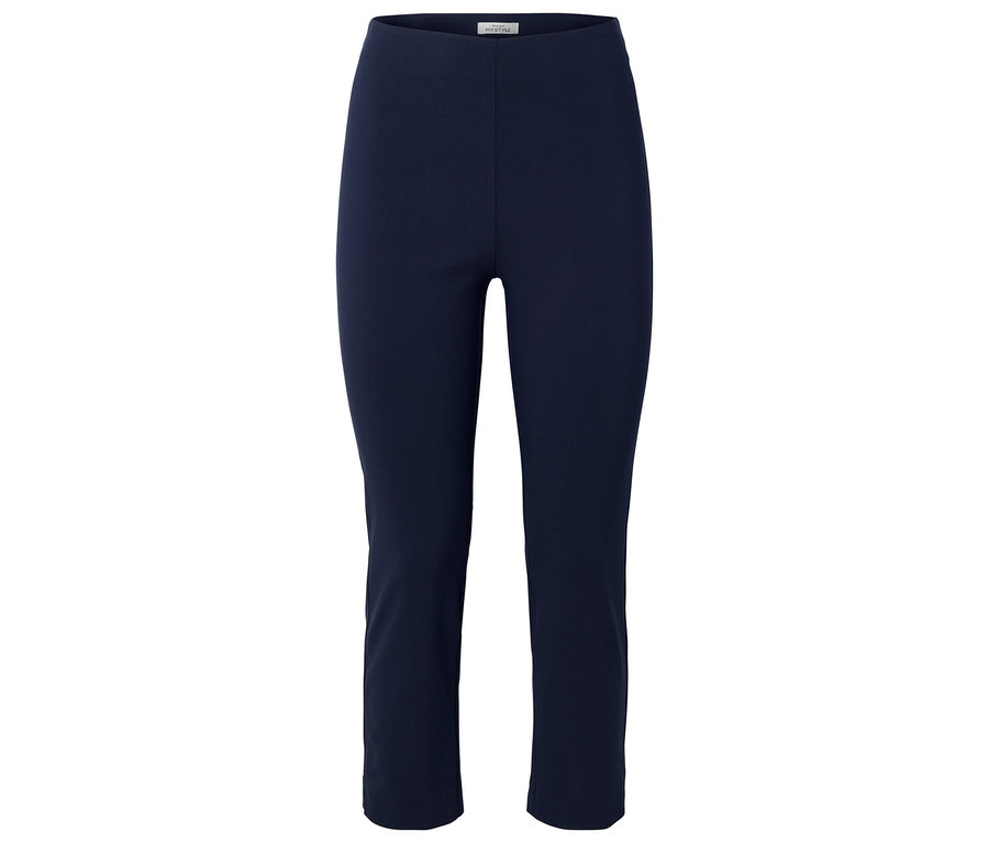 Marineblaue Leggings, freigestellt.