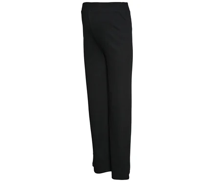 Schwarze MAMALICIOUS MLEMILY JRS HW RELAXED Leggings NOOS liegen auf einem weißen Hintergrund.