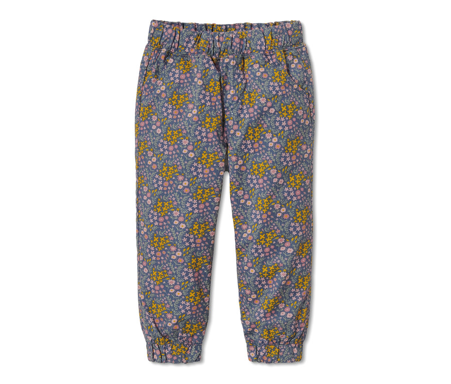 Kinder-Pull-on-Pants – Fit »Ella« mit Blumenmuster.