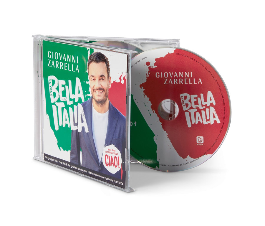 Doppel-CD »Giovanni Zarrella – La Vita è Bella Italia«.