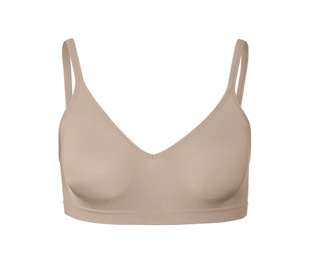 Detailaufnahme von Seamless-Soft-BH, beige.