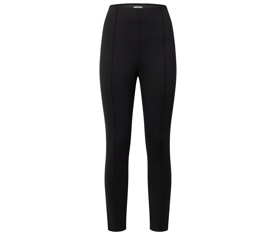 Schwarze Leggings auf weißem Hintergrund.