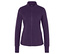 Lila Sportjacke mit langem Ärmel und Reißverschluss.