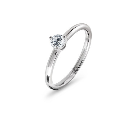 925 Silber Ring »Solitär«