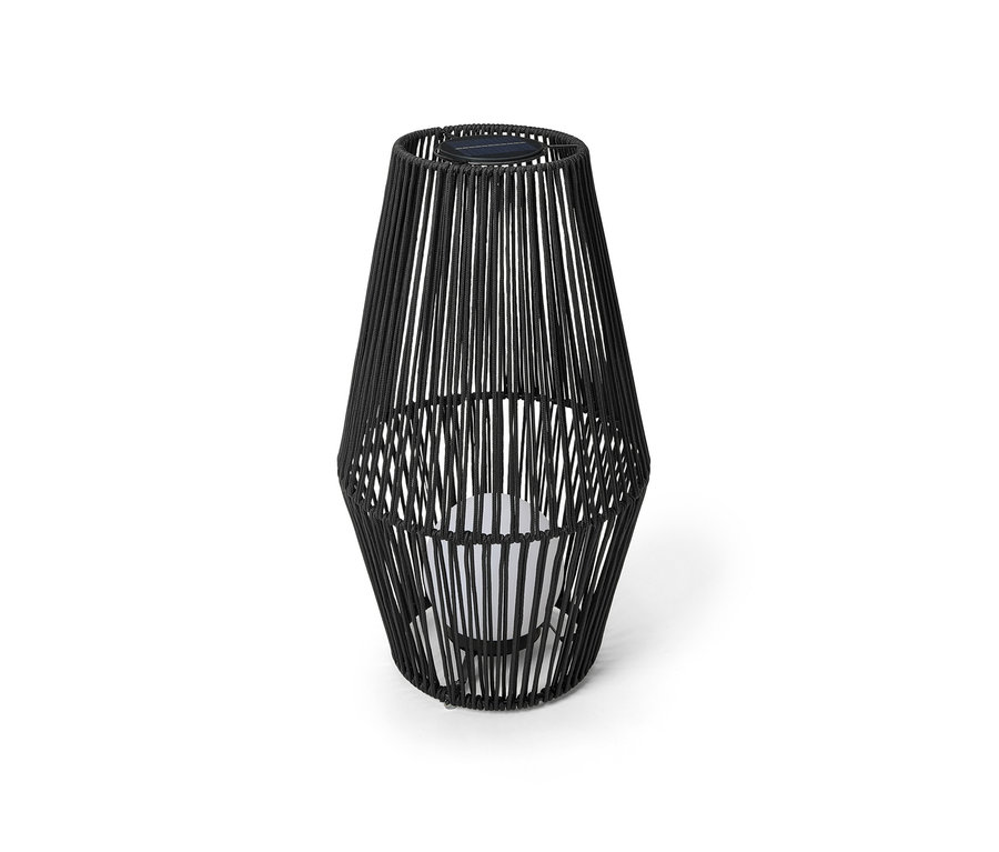 Große Solar-Laterne mit Textilband.