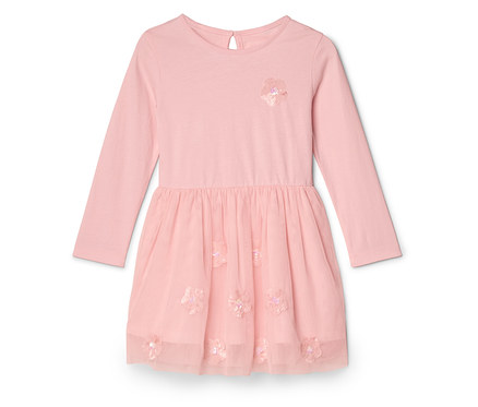 Kinder-Jerseykleid mit Pailletten