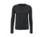 Schwarzes Langarm-Funktionsshirt.