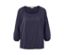 Dunkelblaues Blusenshirt mit 3/4-Arm.