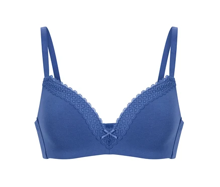 Blauer Softschalen-BH.