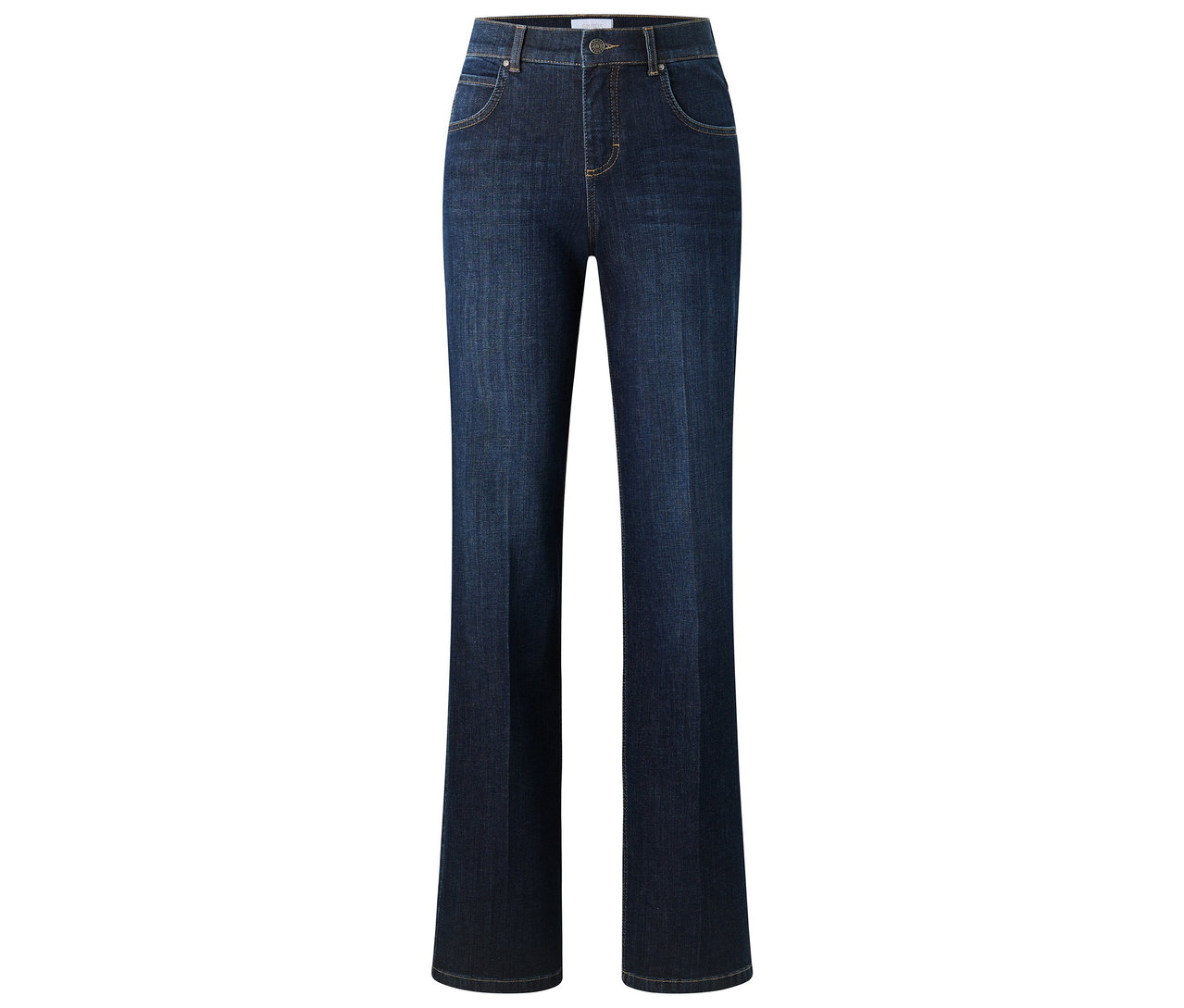Dunkelblaue Angels Jeans »Lara« Straight Fit.