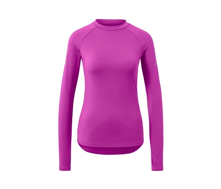 Langarm-Funktionsshirt, neonbeere.