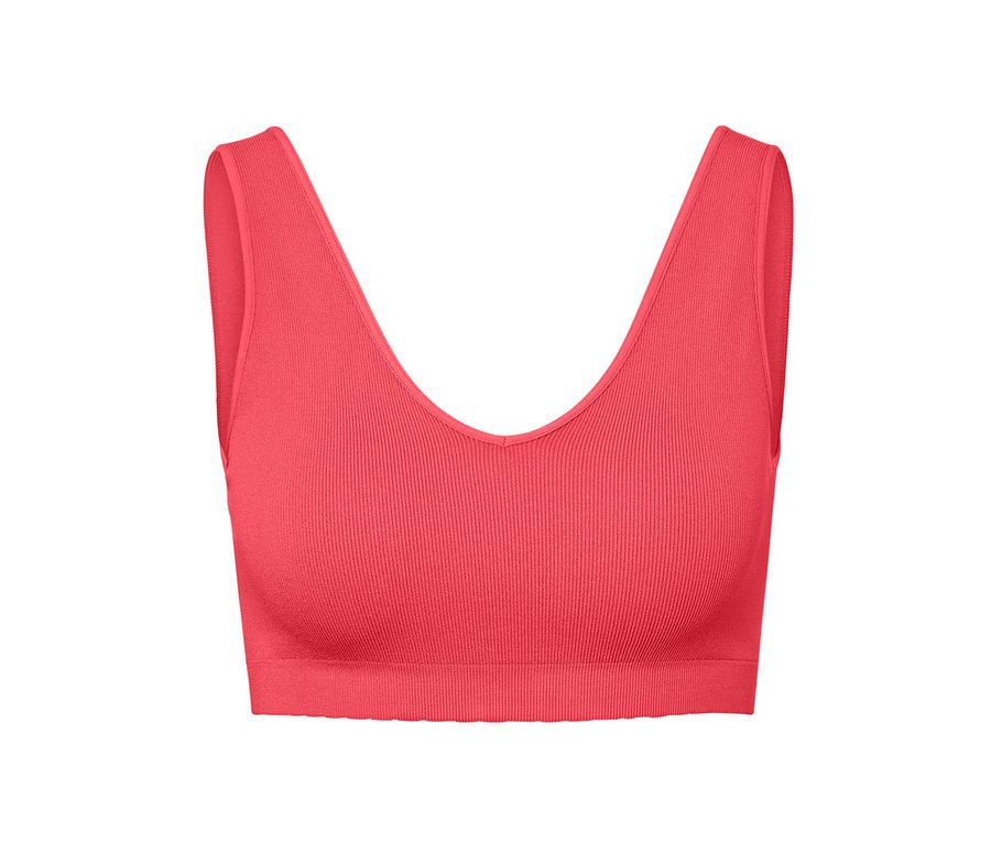 Rotes Seamless-Bustier.