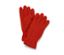 Orange Fleece-Handschuhe.