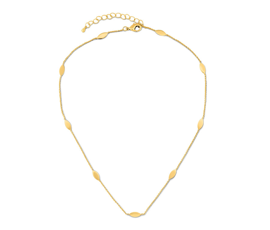 Goldene Kette mit Navettes.