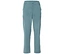 Hellblaue Hose mit Taschen und pinkfarbenen Reißverschlüssen.