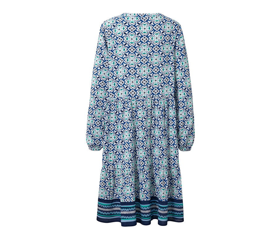 Webkleid mit Alloverprint.