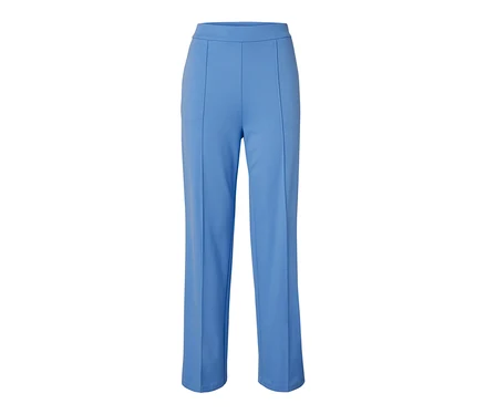 Hellblaue Jerseyhose mit Biese.