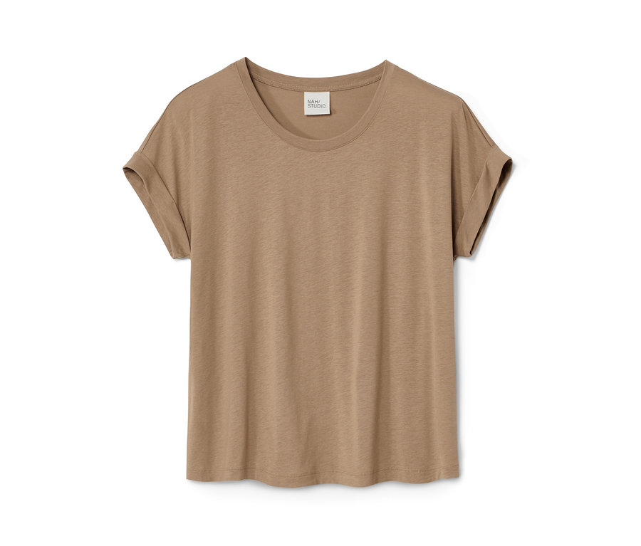 NAH/STUDIO T-Shirt | REFIBRA™, Dusty Camel.