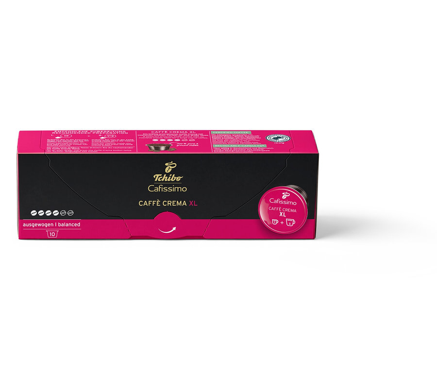 Eine Packung Caffè Crema Wake Up XL – 10 Kapseln.