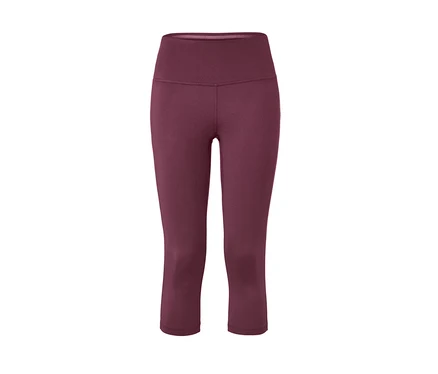 Pflaumenfarbene 3/4-Sporttight.