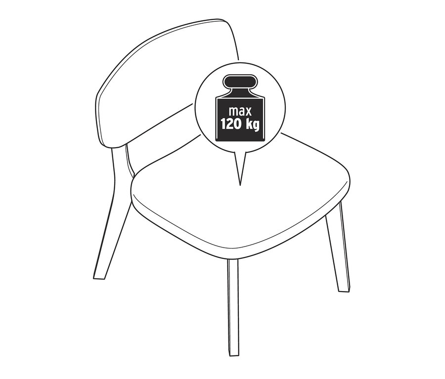 Skizze eines Loungechairs.