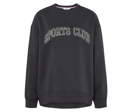 Dunkelgraues Sweatshirt mit dem Aufdruck SPORTS CLUB.