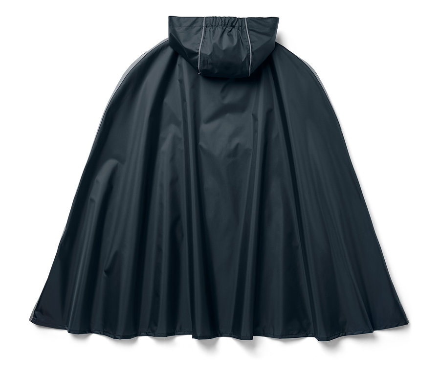 Blauer Kinder-Regenponcho.