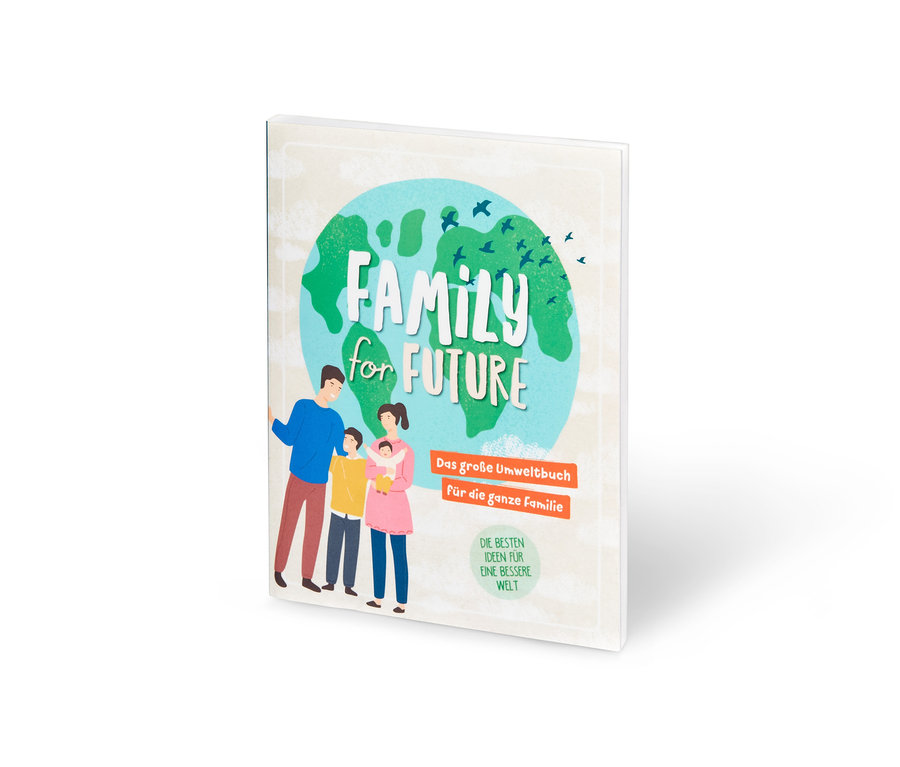 Das Buch »Family for Future« steht horizontal.