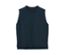 Blauer Strickpullunder mit RWS-Wolle.