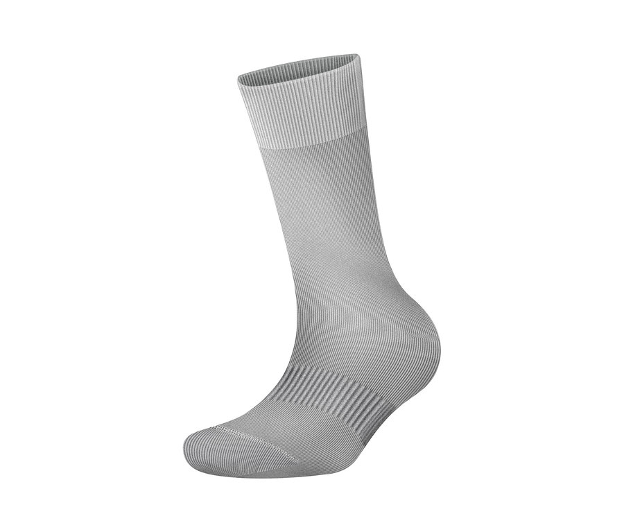 Eine graue Sportsocke.