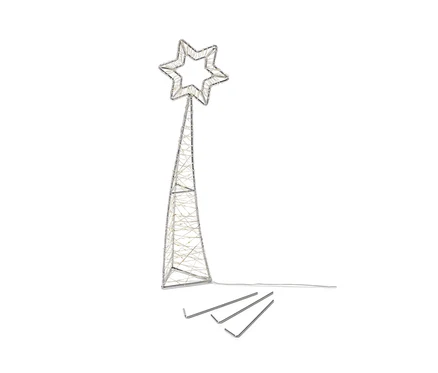 Stehende LED-Sternschnuppe, klein, als Dekoration.