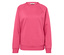 Rosa Langarm-Sweatshirt auf weißem Hintergrund.