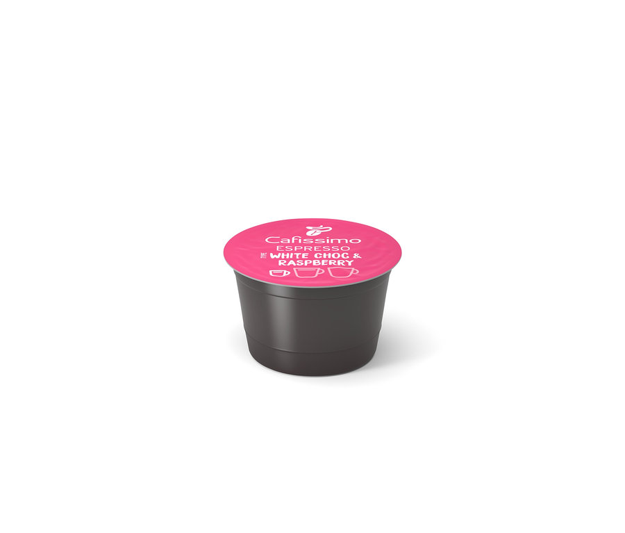 Eine Cafissimo Flavoured Espresso - White Choc & Raspberry Kapsel.