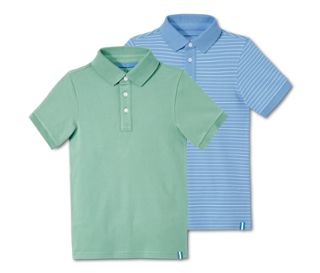 1x grün ,1x mittelblau gestreift