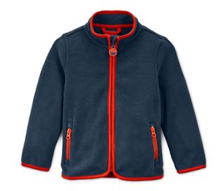 Blau mit orangefarbener Paspel
