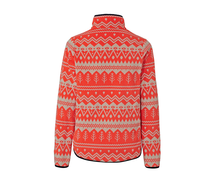 Fleecepullover mit Norwegermuster.