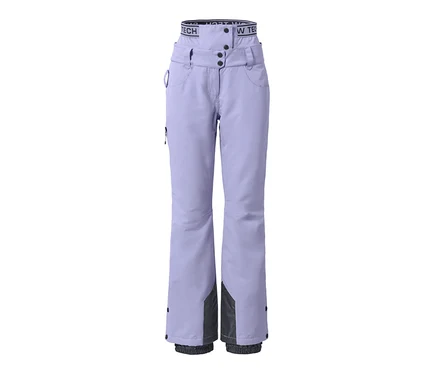 Fliederfarbene Ski- und Snowboardhose.