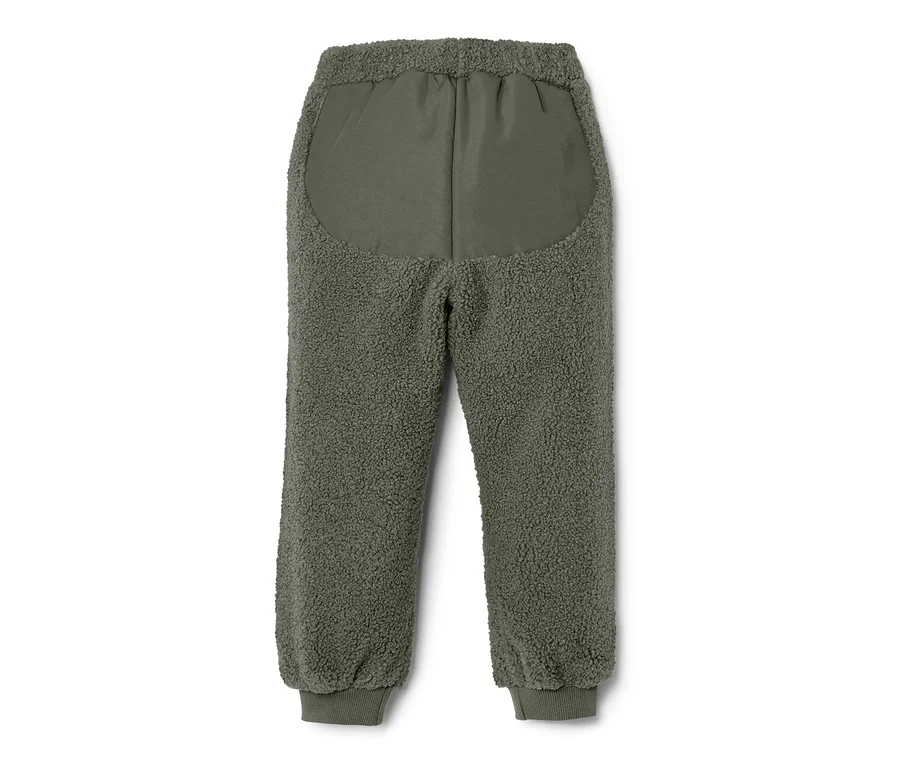 Kinder-Teddy-Hose in Olivgrün.
