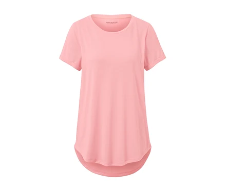 Rosafarbenes Longshirt.