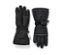 Schwarze Kinder-Ski-und-Winterhandschuhe.